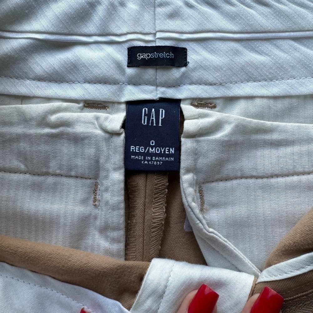 Vintage Gap Stretch Cotton Khakis - sz 0 - the BEST pants - Picture 4 of 14
